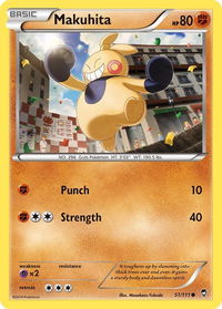 Makuhita - XY - Furious Fists (FFI) #51/111 - Common Pokémon Trading Card
