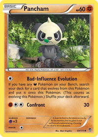 Pancham (59) - XY - Furious Fists (FFI) #59/111 - Uncommon Pokémon Trading Card