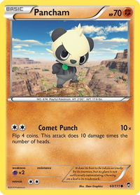 Pancham (60) - XY - Furious Fists (FFI) #60/111 - Common Pokémon Trading Card