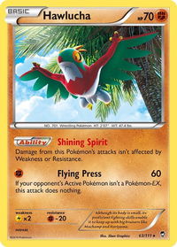 Hawlucha - XY - Furious Fists (FFI) #63/111 - Holo Rare Pokémon Trading Card