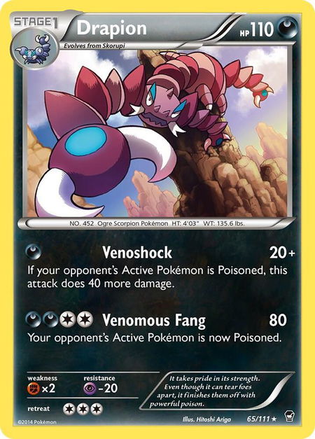 Drapion - XY - Furious Fists Pokémon trading card
