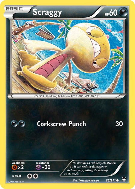 Scraggy - XY - Furious Fists Pokémon trading card