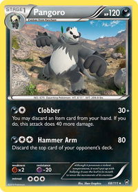 Pangoro - XY - Furious Fists (FFI) #68/111 - Rare Pokémon Trading Card
