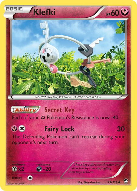 Klefki - XY - Furious Fists Pokémon trading card