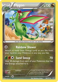 Flygon - XY - Furious Fists (FFI) #76/111 - Rare Pokémon Trading Card