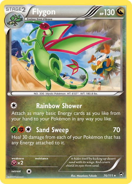 Flygon - XY - Furious Fists Pokémon trading card