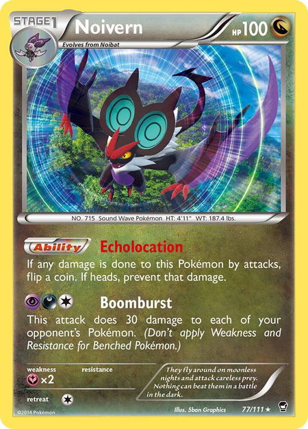 Noivern - XY - Furious Fists Pokémon trading card
