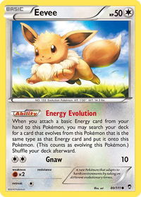 Eevee - XY - Furious Fists (FFI) #80/111 - Common Pokémon Trading Card