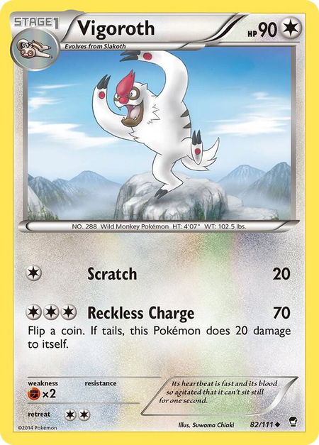 Vigoroth - XY - Furious Fists Pokémon trading card