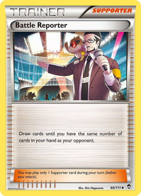Battle Reporter - XY - Furious Fists Pokémon trading card
