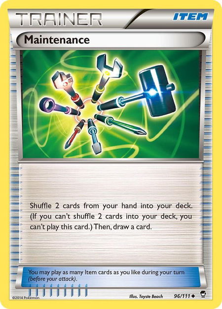 Maintenance - XY - Furious Fists Pokémon trading card