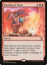 Burning of Xinye - From the Vault: Annihilation (V14) #2 - Mythic Magic: The Gathering Trading Card