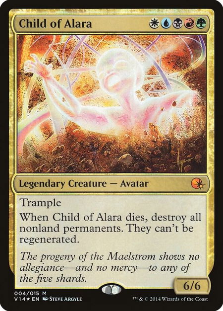 Child of Alara trading card from From the Vault: Annihilation Child of Alara - From the Vault: Annihilation Magic: The Gathering trading card