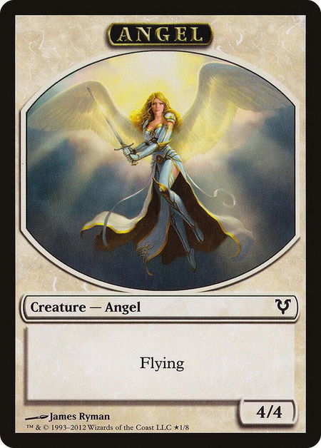 Angel // Demon Double-Sided Token - Avacyn Restored Magic: The Gathering trading card