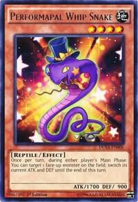 Performapal Whip Snake - Duelist Alliance YuGiOh trading card