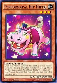 Performapal Hip Hippo trading card from Duelist Alliance Performapal Hip Hippo - Duelist Alliance YuGiOh trading card