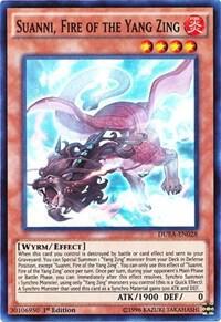 Suanni, Fire of the Yang Zing - Duelist Alliance YuGiOh trading card