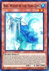 Bixi, Water of the Yang Zing - Duelist Alliance YuGiOh trading card