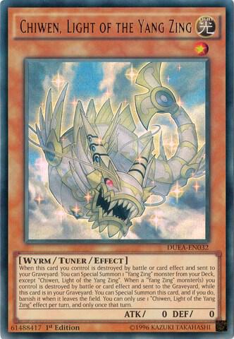 Chiwen, Light of the Yang Zing - Duelist Alliance YuGiOh trading card