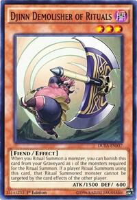 Djinn Demolisher of Rituals - Duelist Alliance YuGiOh trading card