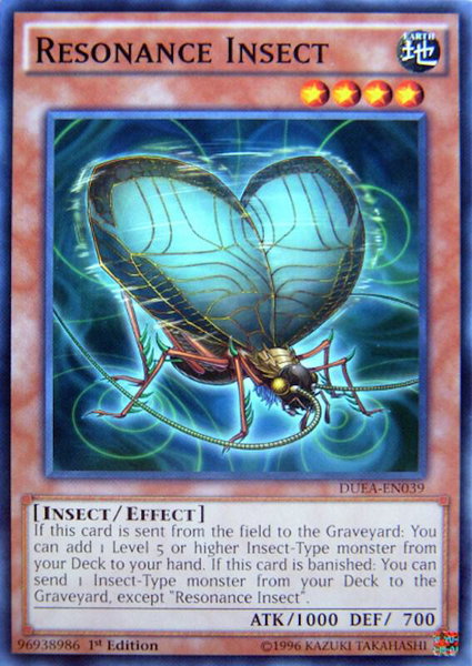 Resonance Insect - Duelist Alliance YuGiOh trading card