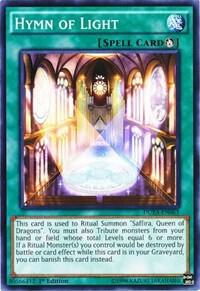 Hymn of Light - Duelist Alliance YuGiOh trading card
