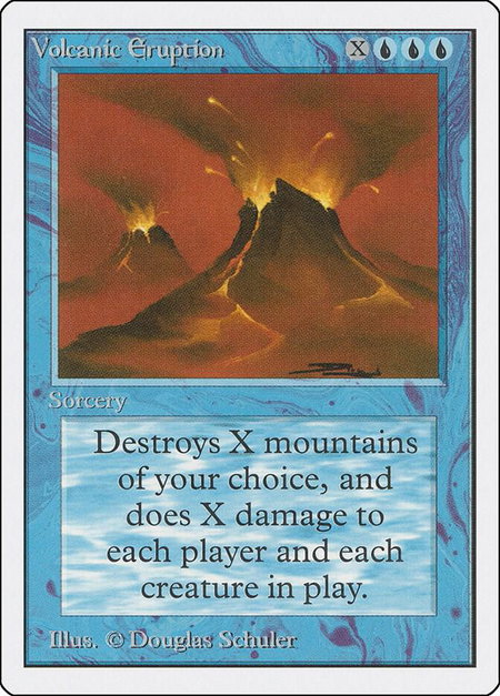 Volcanic Eruption - Unlimited Edition Magic: The Gathering trading card