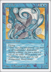 Wall of Air - Unlimited Edition (2ED) #90 - Uncommon Magic: The Gathering Trading Card