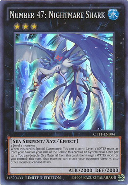 Number 47: Nightmare Shark trading card from 2014 Mega-Tins Number 47: Nightmare Shark - 2014 Mega-Tins YuGiOh trading card
