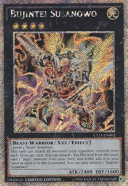 Bujintei Susanowo trading card from 2014 Mega-Tins Bujintei Susanowo - 2014 Mega-Tins YuGiOh trading card