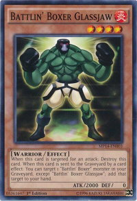 Battlin' Boxer Glassjaw - 2014 Mega-Tins Mega Pack (MP14) #MP14-EN003 - Common / Short Print YuGiOh Trading Card