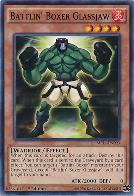 Battlin' Boxer Glassjaw - 2014 Mega-Tins Mega Pack YuGiOh trading card