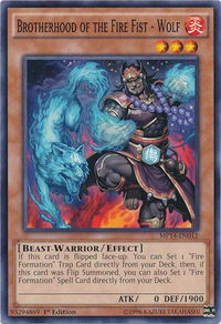 Brotherhood of the Fire Fist - Wolf - 2014 Mega-Tins Mega Pack (MP14) #MP14-EN012 - Common / Short Print YuGiOh Trading Card
