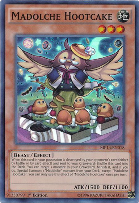 Madolche Hootcake - 2014 Mega-Tins Mega Pack YuGiOh trading card
