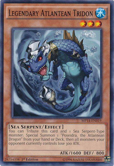 Legendary Atlantean Tridon - 2014 Mega-Tins Mega Pack YuGiOh trading card