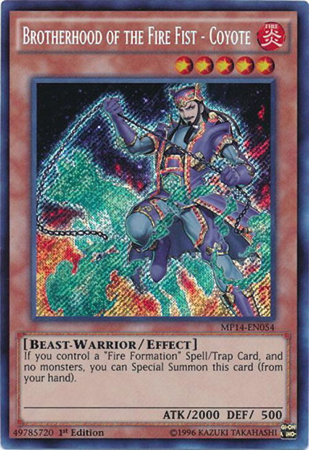 Brotherhood of the Fire Fist - Coyote - 2014 Mega-Tins Mega Pack YuGiOh trading card