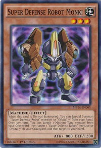 Super Defense Robot Monki - 2014 Mega-Tins Mega Pack (MP14) #MP14-EN065 - Common / Short Print YuGiOh Trading Card