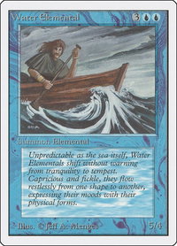 Water Elemental - Unlimited Edition (2ED) #92 - Uncommon Magic: The Gathering Trading Card