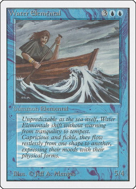 Water Elemental - Unlimited Edition Magic: The Gathering trading card