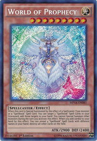 World of Prophecy - 2014 Mega-Tins Mega Pack (MP14) #MP14-EN081 - Secret Rare YuGiOh Trading Card