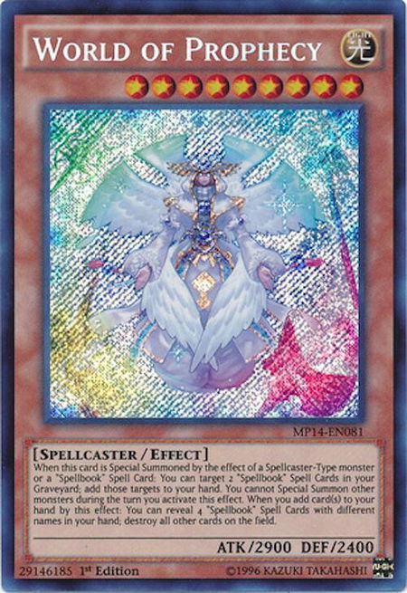 World of Prophecy - 2014 Mega-Tins Mega Pack YuGiOh trading card