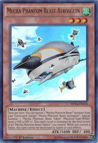 Mecha Phantom Beast Aerosguin - 2014 Mega-Tins Mega Pack (MP14) #MP14-EN114 - Ultra Rare YuGiOh Trading Card
