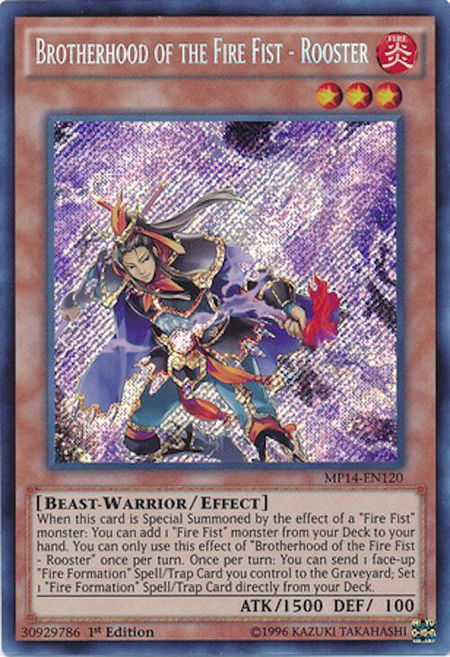 Brotherhood of the Fire Fist - Rooster - 2014 Mega-Tins Mega Pack YuGiOh trading card