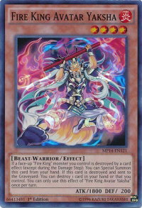 Fire King Avatar Yaksha - 2014 Mega-Tins Mega Pack (MP14) #MP14-EN121 - Super Rare YuGiOh Trading Card