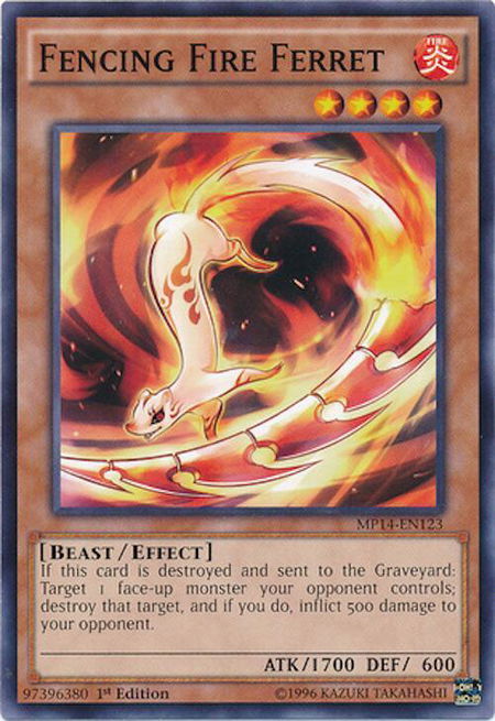 Fencing Fire Ferret - 2014 Mega-Tins Mega Pack YuGiOh trading card