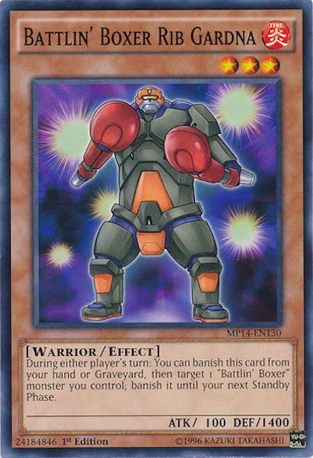 Battlin' Boxer Rib Gardna - 2014 Mega-Tins Mega Pack YuGiOh trading card