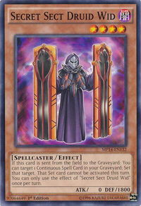 Secret Sect Druid Wid - 2014 Mega-Tins Mega Pack (MP14) #MP14-EN132 - Common / Short Print YuGiOh Trading Card
