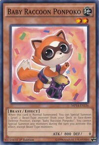 Baby Raccoon Ponpoko - 2014 Mega-Tins Mega Pack (MP14) #MP14-EN136 - Common / Short Print YuGiOh Trading Card