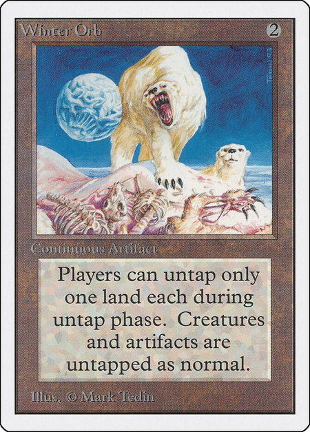 Winter Orb - Unlimited Edition Magic: The Gathering trading card