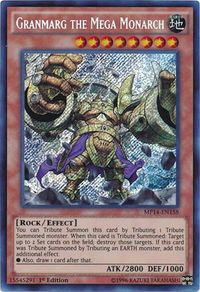Granmarg the Mega Monarch - 2014 Mega-Tins Mega Pack (MP14) #MP14-EN158 - Secret Rare YuGiOh Trading Card